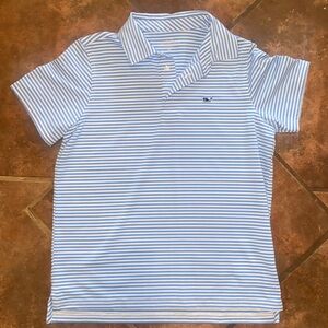 Boys Vineyard Vines Striped Performance Polo